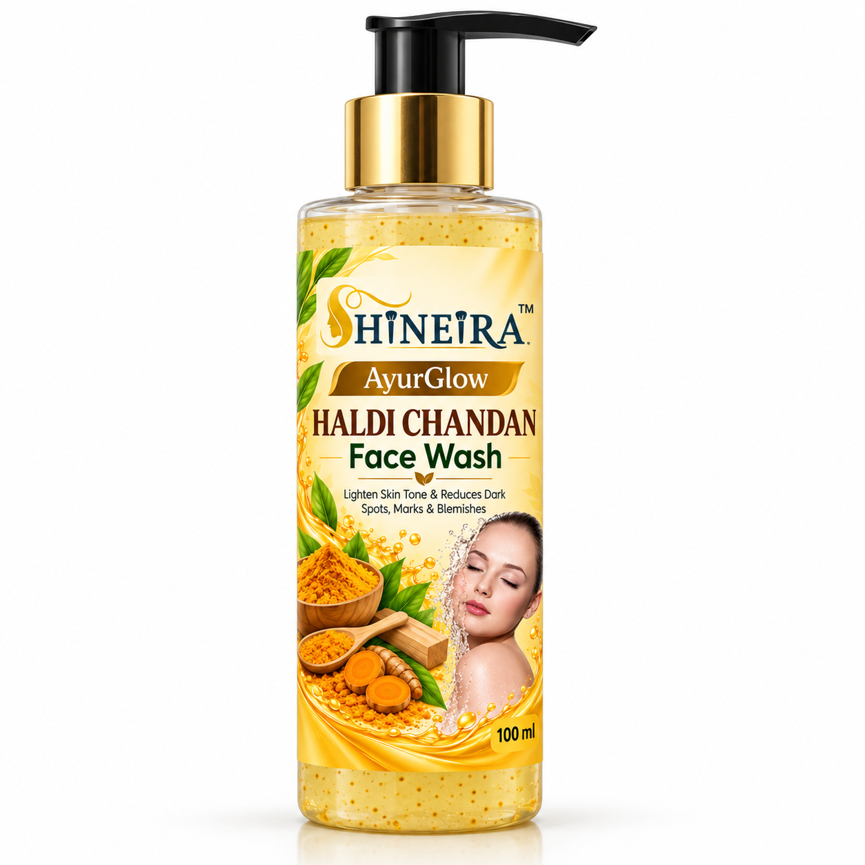AyurGlow Haldi Chandan Face Wash